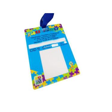 Imagem de Cordão identificação para Crachá Autistas TEA + Pendrive - Coleção TEA