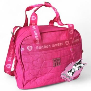 Imagem de Lancheira Rebecca Bonbon RB Térmica Alca Mão Lateral Escolar, Rosa