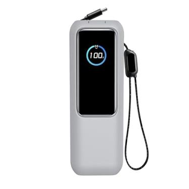 Imagem de Capa para Anker Zolo, capa protetora de silicone, pele macia de gel de viagem, proteção total, bolsa de transporte com recortes precisos de porta (cinza)