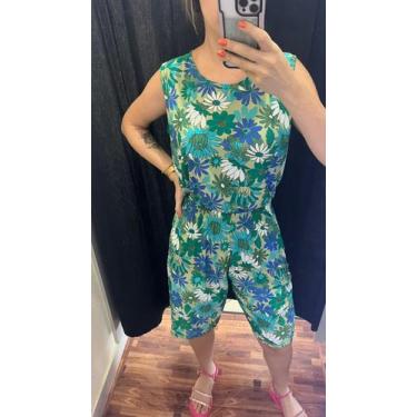 Imagem de Conjunto Feminino Estampado Liganete Senhoras e Senhoritas Bermuda, Bl