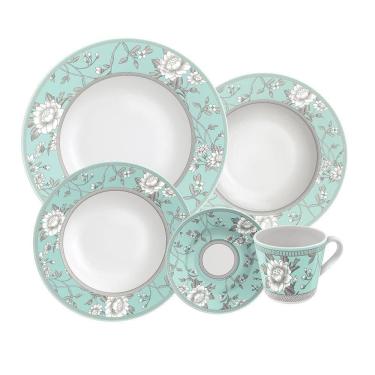 Imagem de Aparelho de Jantar Tramontina Helen em Porcelana Decorada 20 Peças 96011387