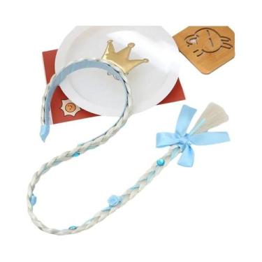 Imagem de Tiara De Cabelo Trançada Da Princesa Elsa Rapunzel Para Crianças, Aces