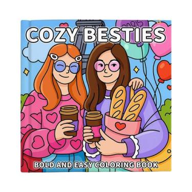 Imagem de Livro De Colorir Para Adultos E Crianças: Atividades Diárias Fofas E C