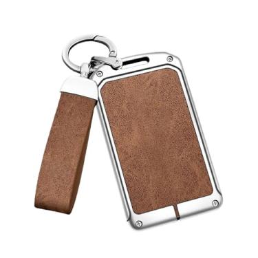 Imagem de Compatível Com Bmw Série 5 Caso Chave 3 6 X3 X5 X1 X2 X6 Escudo Protetor Compatível Com Lâmina De Faca Capa Carro Fábrica(Card style silver Brown complete set)