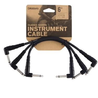 Imagem de Cabo Para Pedaleira Classic Series 15.24cm Plugue 90º (Kit Com 3 Cabos) D'Addario PW-CGTP-305
