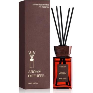 Imagem de GAGINGOOLD Conjunto de difusor de palheta, sândalo de 153 ml com bastões, difusores de palheta para decoração de casa, quarto, apartamento, banheiro, difusor de óleo perfumado, presente para