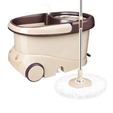 Imagem de Mop Giratório 360° com Balde 16L e Refis de Microfibra para Limpeza Profunda de Pisos