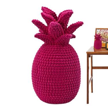 Imagem de Estatueta de Ananás,23.6 Cm Enfeite De Mesa Aveludado,Esculturas Modernas - Para Prateleira Armario Lareira Escritorio Festas