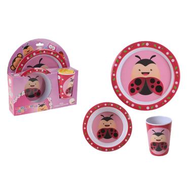 Imagem de Kit Alimentação Infantil Melhores Amigos Joaninha - Art House