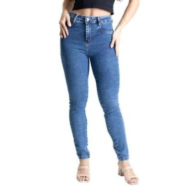 Imagem de Calça Jeans Sawary Heart - 280633 - Azul Médio 42-Feminino