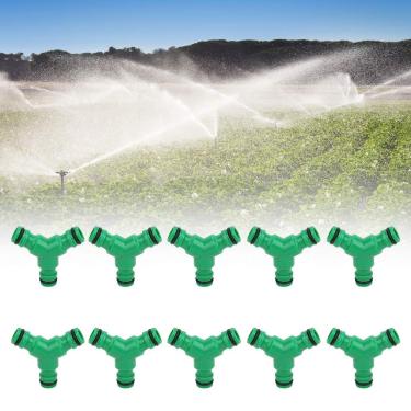 Imagem de Acouto 10 PCS Way Acoplamento Mangueira de água Encaixe Y Conector Acoplador Irrigação de Jardim Eficiente, Divisor de Mangueira de Plástico Jardinagem Doméstica e Uso Agrícola