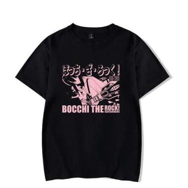 Imagem de Camiseta Masculina Bocchi the Rock Anime, Confortável, Com Estampa Hip