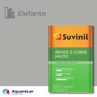 Imagem de Rende & Cobre Muito Suvinil Fosco 16L, ELEFANTE