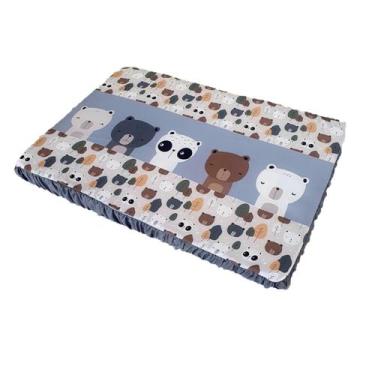 Imagem de Trocador Plastificado de Comoda para Bebe Menina 65cm x 45cm - Carinha