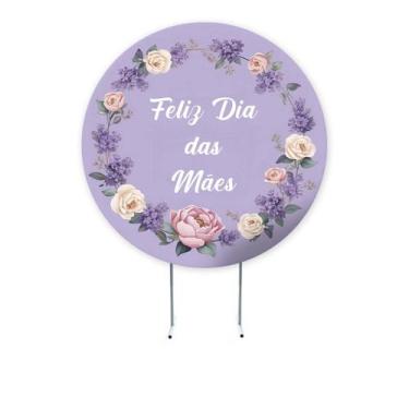 Imagem de Painel de Festa Dia das Mães, Painel Redondo 1,50 , Painel de Festa Re