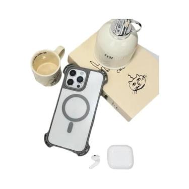 Imagem de Capa Transparente Magsafe Para iPhone 17 pro Max 15 12 13 16 pro Max C