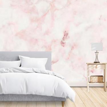 Imagem de Papel de Parede Adesivo Autocolante Decorativo Mármore Rosê 5 METROS 1