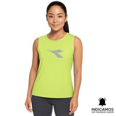 Imagem de Regata Diadora Big Logo Feminina - Verde Lima M, Verde lima, M