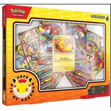 Imagem de Tcg Pokemon Box Dia de Pokémon 2026 Pikachu - Copag