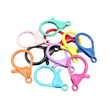 Imagem de Argolas De Ligação Coloridas De Liga Mista, Fechos Lagosta, Ilhoses, P