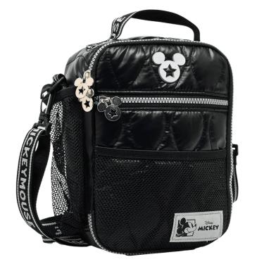 Imagem de Lancheira Escolar Mickey Teen Triple Puffer Preta 15094 - Xeryus