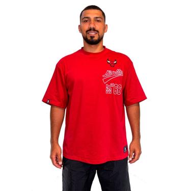Imagem de Camiseta Nba Masculina Chicago Bulls Vertical Oversize