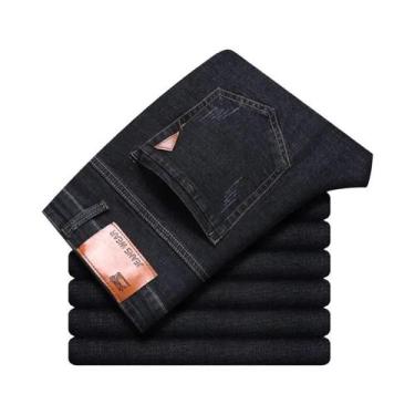 Imagem de Calças Jeans Slim Fit Masculinas 2024 Confortáveis E Macias Para Negóc