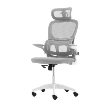 Imagem de Cadeira Escritório Ergonômica Giratória Apoio Braços e Lombar Home Off