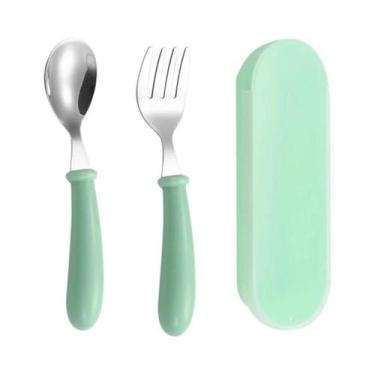 Imagem de Conjunto De Talheres De Aço Inoxidável Para Bebês, Utensílios De Janta