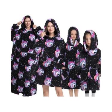 Imagem de Moletom Feminino Oversized Com Capuz De Sherpa, Quente E Aconchegante,