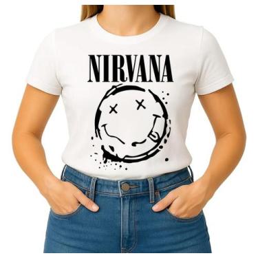 Imagem de Camisa Camiseta de Algodão Masculina Feminina Unissex Banda De Rock Ni