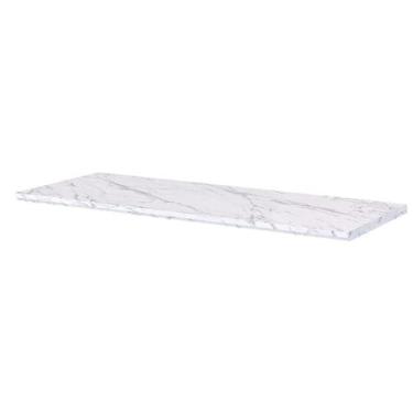 Imagem de Tampo p/ Balcão Cozinha Brilhante 120cm Marmorizado Calacata - MGM