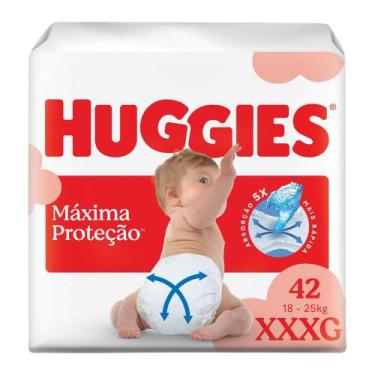 Imagem de Fralda Descartável Huggies Máxima Proteção XXXG 18 a 25kg 42 Unidades,