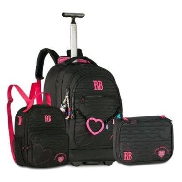 Imagem de Mochila Rebecca Bonbon Com Lancheira e Estojo Kit Escolar-Feminino