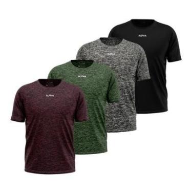 Imagem de Kit 4 Camisetas Dry Alpha Co Masculina-Masculino