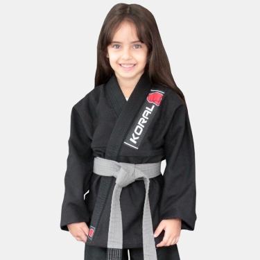 Imagem de Kimono Jiu Jitsu Koral Infantil Trançado-Unissex