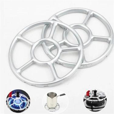 Imagem de Suporte Para Fogão a Gás Preto Reforçado Em Ferro Fundido Inoxidável, 