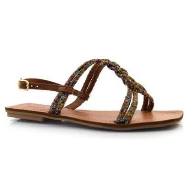 Imagem de Sandália Rasteira Feminina Cazzualen 8043/9000-Feminino