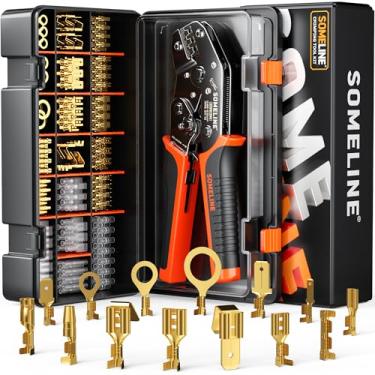 Imagem de Kit de ferramentas de crimpagem de conector de terminal aberto, 2,8 3,5 3,9 4,8 6,3 mm...
