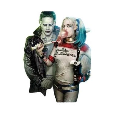 Imagem de Pintura Em Diamante 5D DIY De Grande Tamanho DC Harley Quinn Joker, De