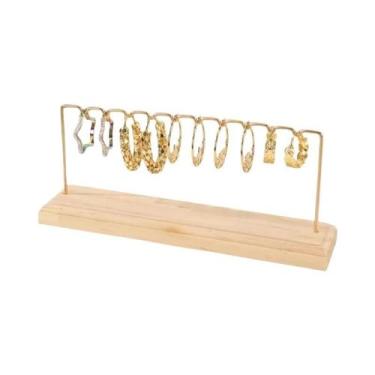 Imagem de Suportes De Exibição Para Brincos De Madeira Com Cartão Para Embalagem