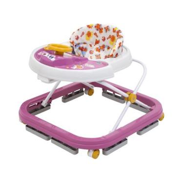 Imagem de Andador Infantil Musical P/ Bebê Bichinhos Styll Baby Cores, Rosa, Bic