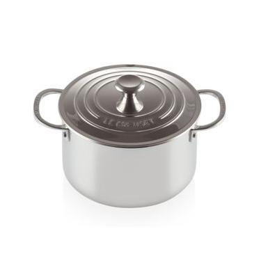 Imagem de CAÇAROLA LE CREUSET FUNDA SIGNATURE 3-PLY AÇO INOXIDÁVEL 20CM 96600620000000
