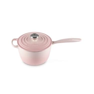 Imagem de PANELA MOLHEIRA LE CREUSET SIGNATURE 18CM EM FERRO FUNDIDO SHELL PINK 21181187774430