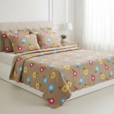 Imagem de Kit Cobre Leito Casal 03 Pcs ( 01 Colcha 2,20 x 2,30 m 02 Fronhas 50 x