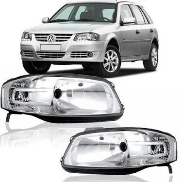 Imagem de (par) farol gol g4 06 07 08 09 10 11 12 13 2014 masc cromada - BBS BIB