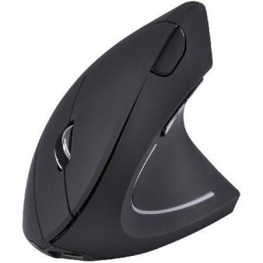Imagem de Mouse Sem Fio Recarregavel 2.4 Ghz Vertical Ergonomico Ortopedico Powe