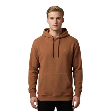 Imagem de Moletom Reserva Hoodie Textura Jalapao Masculino Marrom-Masculino