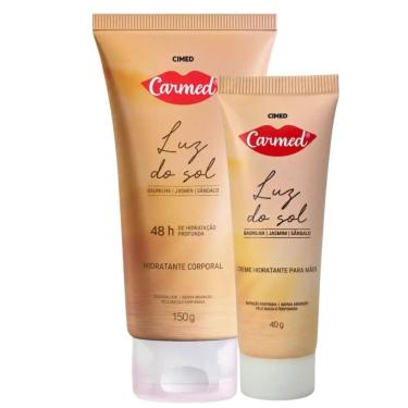 Imagem de Kit Carmed Luz Do Sol: Hidratante Corporal 150g e Creme Para Mãos 40g