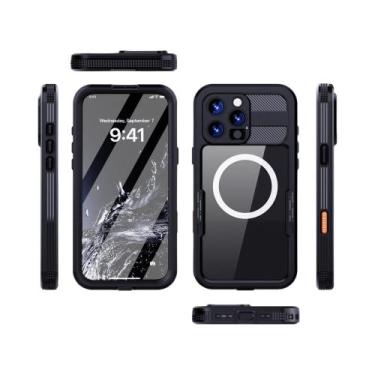 Imagem de Capa Para iPhone 16 pro Max À Prova d'Água 360 Graus, Resistente a Imp